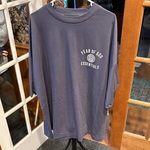 Fear of God Essentials Oversized T-Shirt in Charcoal Gray